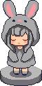 BunBun black collectible figure
