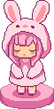 BunBun pink collectible figure